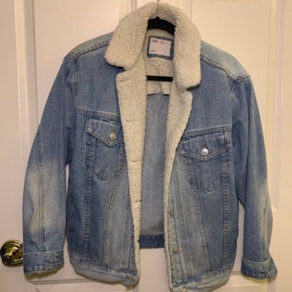 ASOS Jackets & Blazers - Oversized Jean Jacket with Sherpa lining
